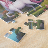 Fairy Eenhoorn en Kasteel Gepersonaliseerd Legpuzzel (Zijkant)