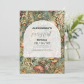 Fairy eerste 1e verjaardag Enchanted Forest Kaart (Staand voorkant)