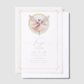 Fairy eerste 1e verjaardag partij vellum uitnodigingen (Offset)