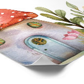 Fairy eerste 1e verjaardag teken Welkom Poster (Hoek)