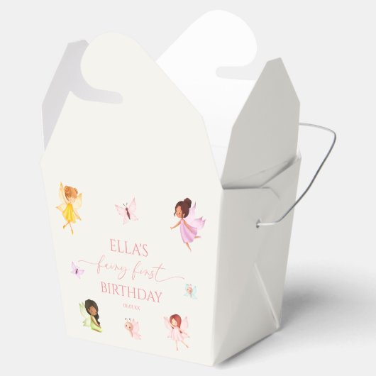 Fairy eerste betoverde feeën 1e verjaardagsfeest bedankdoosjes (Geopend)