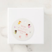 Fairy eerste betoverde feeën 1e verjaardagsfeest bedankjes labels (In situ)