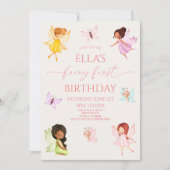 Fairy eerste betoverde feeën 1e verjaardagsfeest kaart (Voorkant)