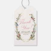 Fairy eerste  bloemenkroeg cadeaulabel (Voorkant)