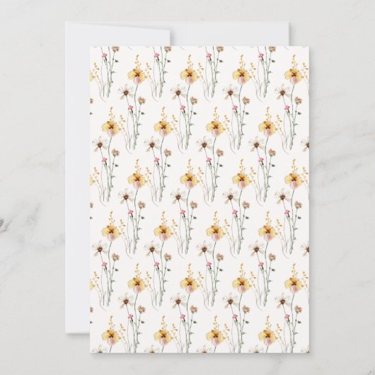 Fairy eerste bloemenkroeg kaart (Achterkant)