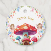 Fairy eerste bloemenmeisje 1e verjaardag Dank u Bedankjes Labels (Voorkant)