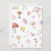 Fairy eerste grillige verjaardagsfeestje kaart (Achterkant)