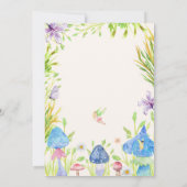 Fairy eerste grillige Waterverf bos Verjaardag Kaart (Achterkant)