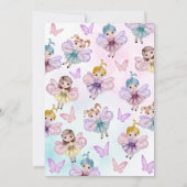 Fairy eerste grillige Waterverf Verjaardag Kaart (Achterkant)