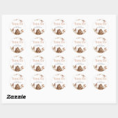 Fairy eerste magische boho verjaardag ronde sticker (Vel)