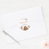 Fairy eerste magische boho verjaardag ronde sticker (Envelop)