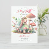 Fairy Eerste Magische Tuin Meisjes 1e Verjaardag Kaart (Staand voorkant)