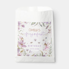 Fairy eerste meisje 1e verjaardag bedankzakje