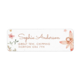 Fairy Eerste Meisje 1e Verjaardagsfeest Etiket