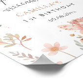 Fairy eerste meisje grillige verjaardagsfeest welk poster (Hoek)