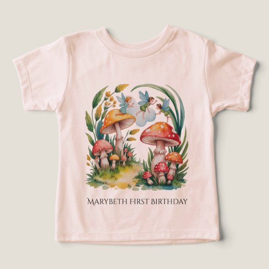 Fairy eerste meisje verjaardagsfeestje (Design voorkant)