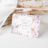 Fairy eerste meisje verjaardagsfeestje bedankkaart