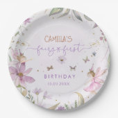 Fairy eerste meisje verjaardagsfeestje papieren bordje (Voorkant)