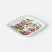 Fairy eerste meisje verjaardagsfeestje papieren bordje (Gebogen)