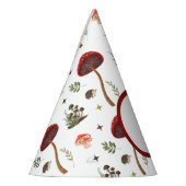 Fairy eerste paddenstoel bos egel patroon feesthoedjes (Links)