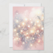 Fairy Eerste Roze Goud Magische Meisjes 1e Verjaar Kaart (Achterkant)