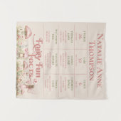 Fairy eerste thema meisje 1e verjaardag mijlpaal wandkleed (Voorkant (horizontaal))