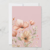 Fairy Eerste Thema Meisje's 1e Verjaardag Party Cu Kaart (Achterkant)