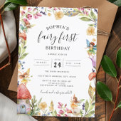 Fairy eerste verjaardag 1e verjaardag kaart
