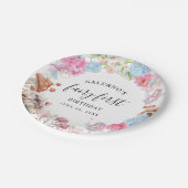 Fairy eerste verjaardag 1e verjaardag papieren bordje (Gekanteld)