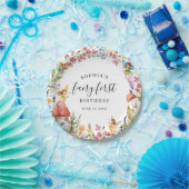 Fairy eerste verjaardag 1e verjaardag papieren bordje (Feest)