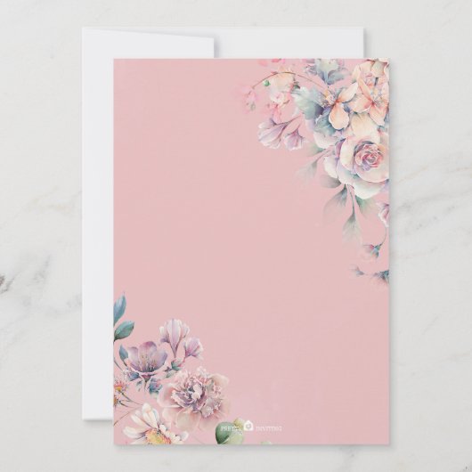 Fairy eerste verjaardag betoverde tuin meisjes Fae Kaart (Achterkant)