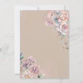 Fairy eerste verjaardag betoverde tuinfeest kaart (Achterkant)