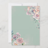 Fairy eerste verjaardag betoverde tuinfeest kaart (Achterkant)