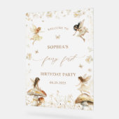 Fairy eerste verjaardag Boho Welkom Acryl Teken Bord (Hoek)