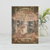 Fairy Eerste Verjaardag Bos Paddestoel Whimsical Kaart (Staand voorkant)