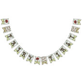 Fairy eerste verjaardag bos tuin paddenstoel vlaggetjes (Alle)