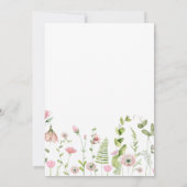 Fairy Eerste Verjaardag Bos Waterverf Schattige Me Kaart (Achterkant)