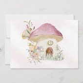 Fairy eerste verjaardag foto dank u kaart (Achterkant)