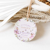 Fairy eerste verjaardag meisje bedankjes labels