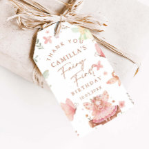 Fairy eerste verjaardag meisje dank u