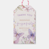 Fairy eerste verjaardag meisje dank u cadeaulabel (Voorkant)