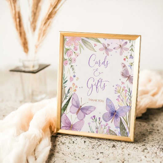 Fairy eerste verjaardag meisje Kaarten en geschenk Poster