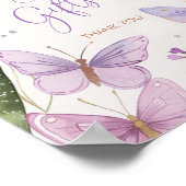 Fairy eerste verjaardag meisje Kaarten en geschenk Poster (Hoek)