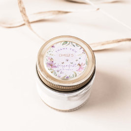 Fairy eerste verjaardag meisje ronde sticker