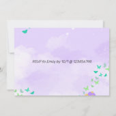 Fairy eerste verjaardag prinses vlinder foto kaart (Achterkant)