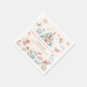 Fairy Eerste Verjaardag Roze Vlinders Magisch Servet (Hoek)