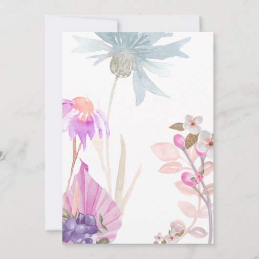 Fairy Eerste Verjaardag Save the Date Kaart (Achterkant)