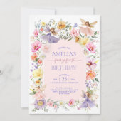 Fairy Eerste Verjaardag Schattigee Bloementuin Fai Kaart (Voorkant)