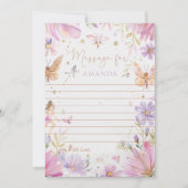 Fairy Eerste Verjaardag Tijd Capsule Bericht Kaart (Voorkant)