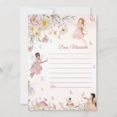 Fairy Eerste Verjaardag Tijd Capsule Note Kaart (Voorkant)